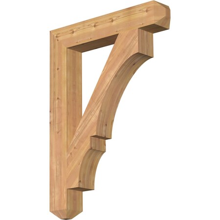 Ekena Millwork Balboa Craftsman Smooth Bracket, Western Red Cedar, 5 1/2"W x 34"D x 46"H BKT06X34X46BOA04SWR